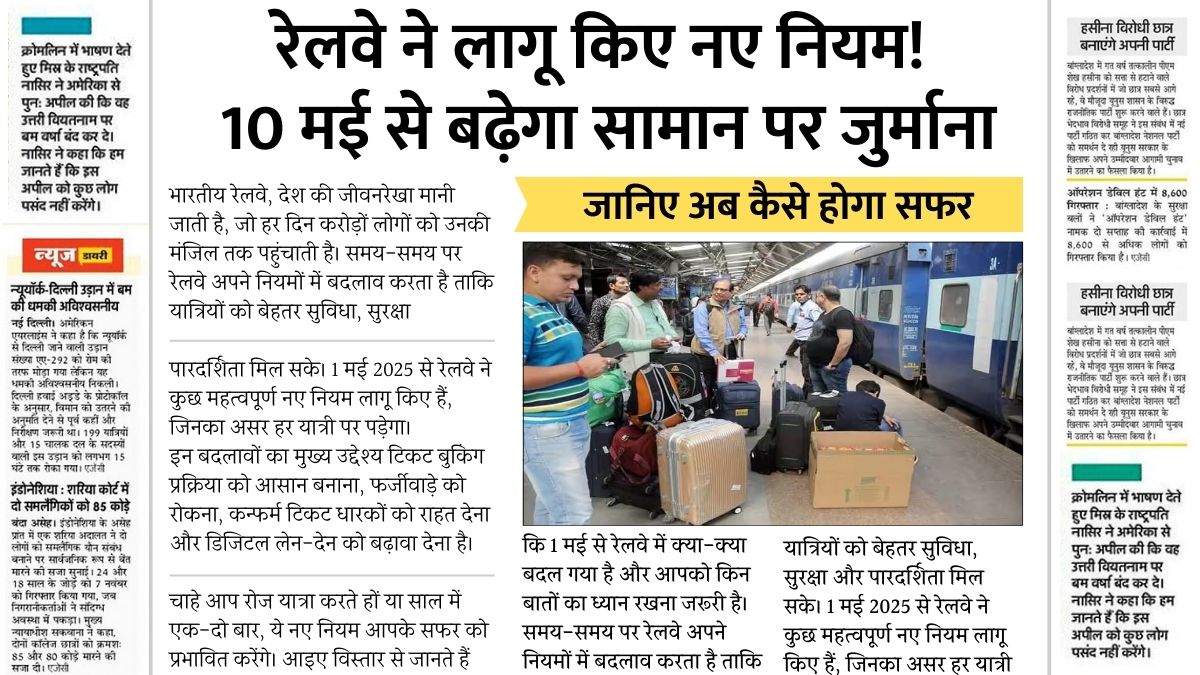 Indian Railways New Rules